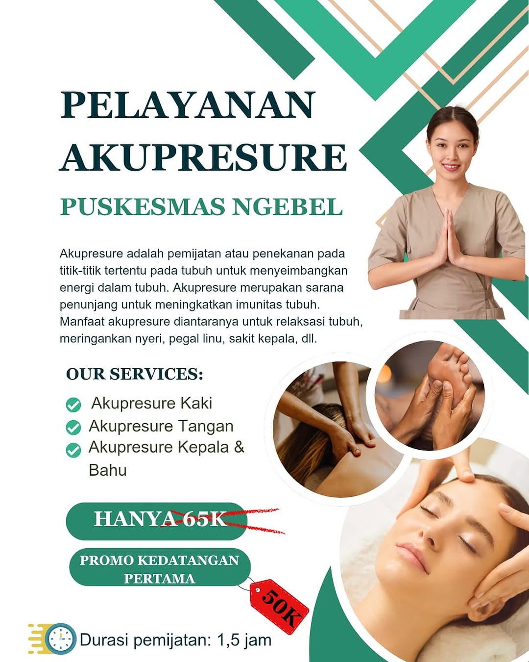 Saat ini Puskesmas Ngebel telah membuka PELAYANAN AKUPRESURE - (Ada 0 foto)